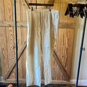 Linen Lorenzino  XXL Tan Drawstring Pant